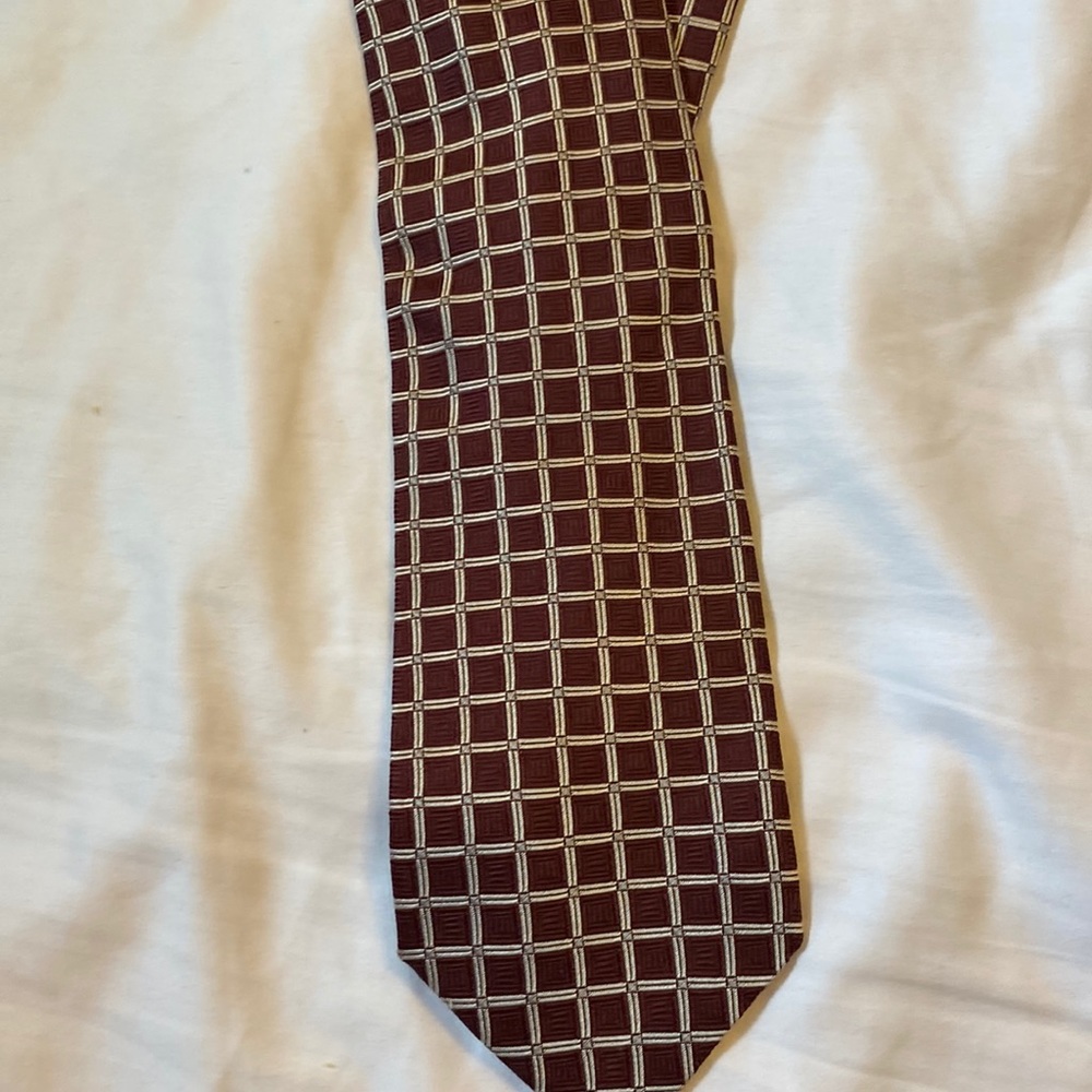 Jean Paul Gaultier 100% Silk Tie in Gold And Red Made in Italy